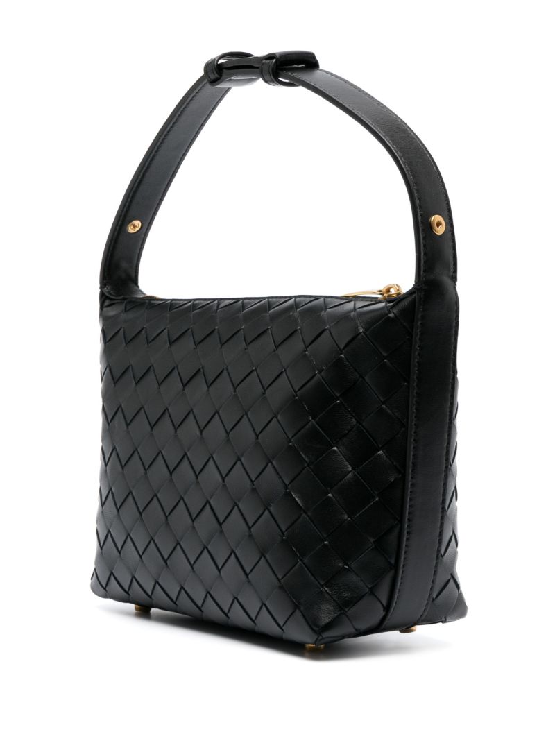 Black Mini Wallace Leather Shoulder Bag