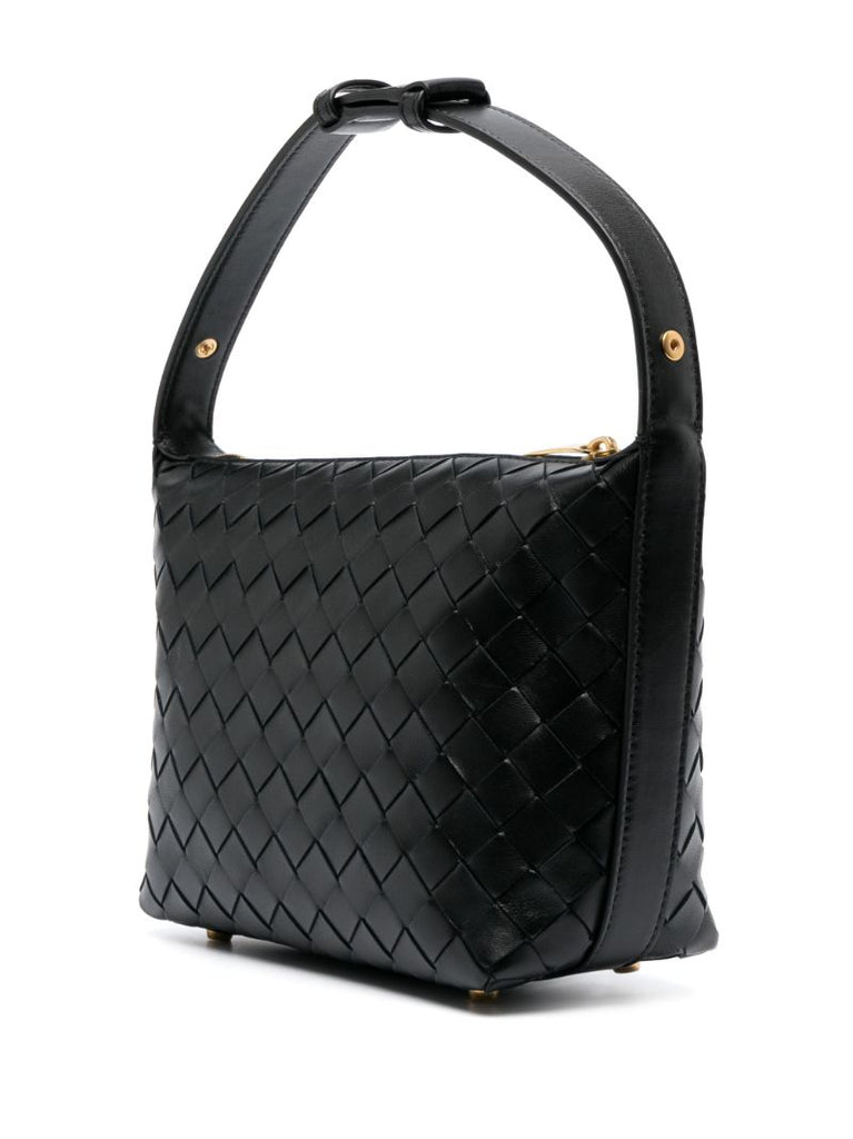 Black Mini Wallace Leather Shoulder Bag