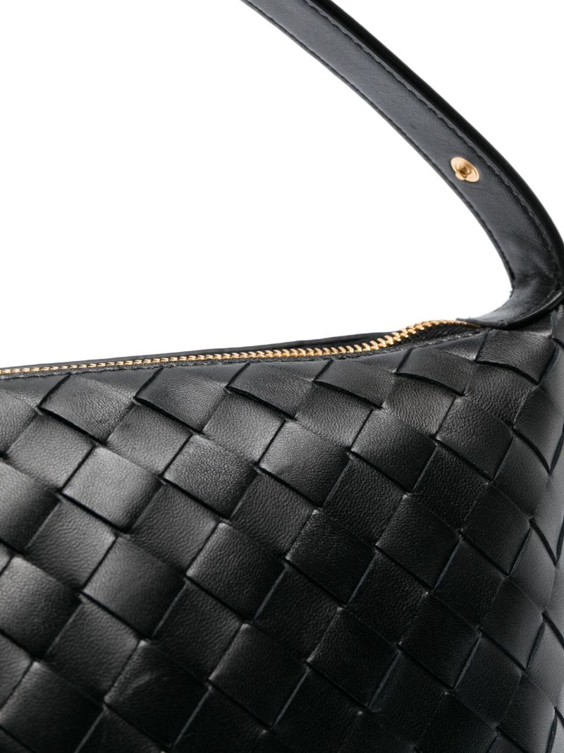 Black Mini Wallace Leather Shoulder Bag