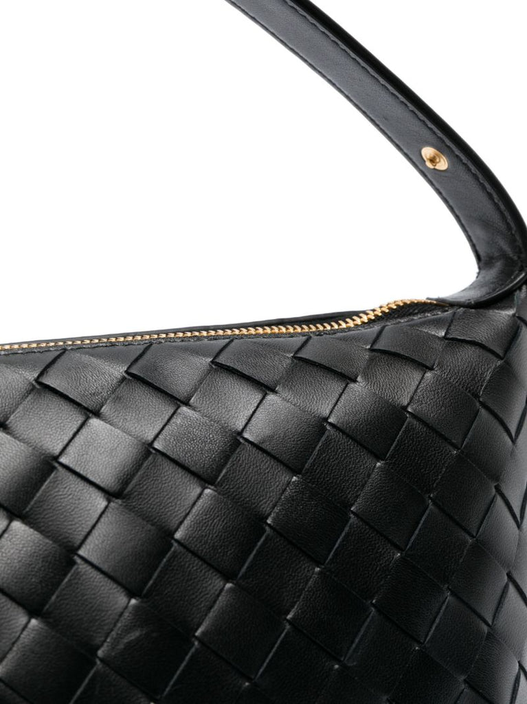 Black Mini Wallace Leather Shoulder Bag