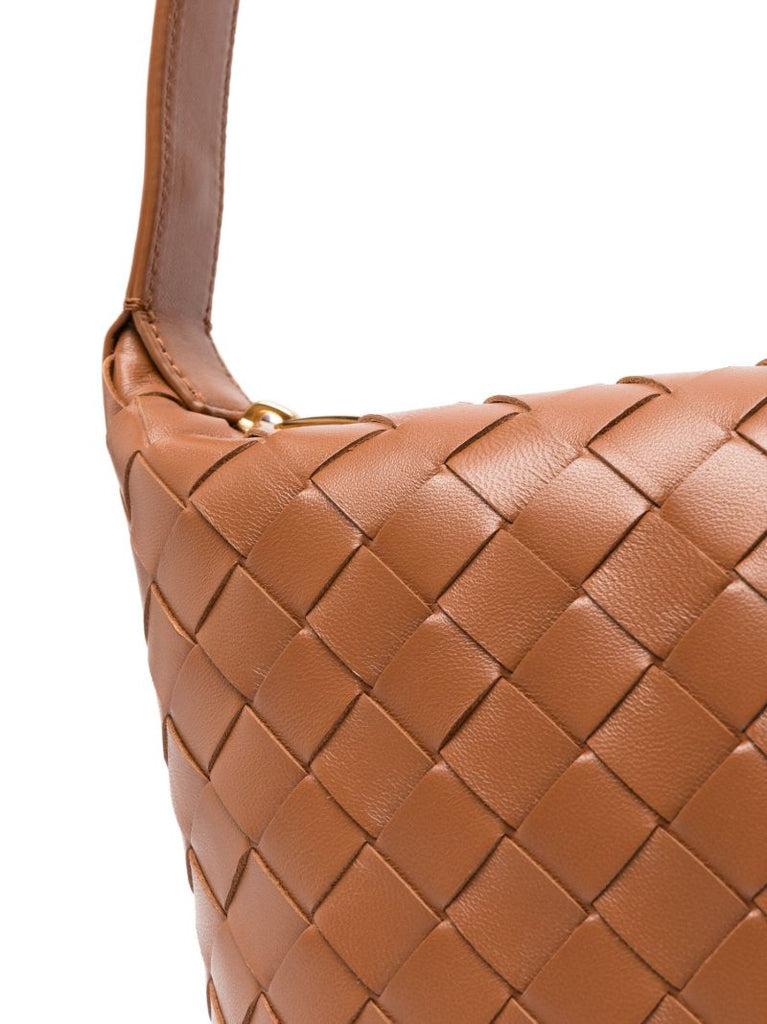 Brown Mini Wallace Leather Shoulder Bag
