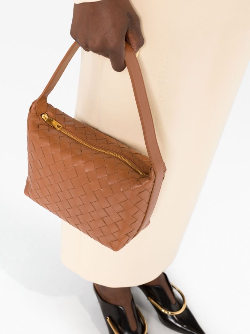 Brown Mini Wallace Leather Shoulder Bag