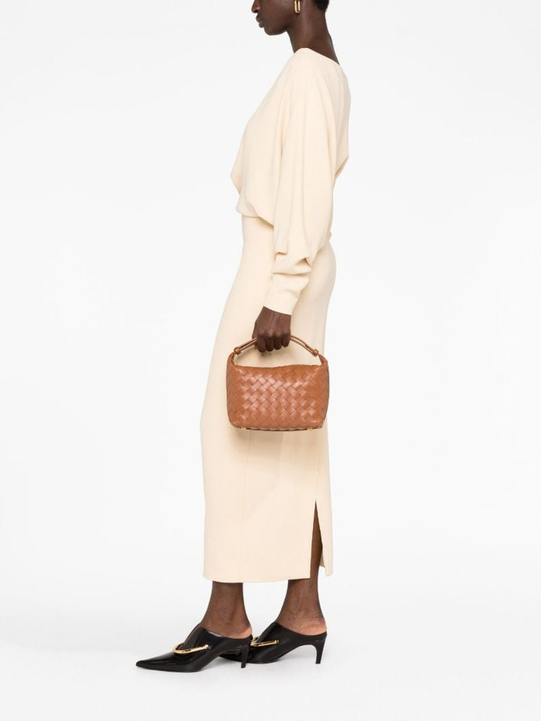 Brown Mini Wallace Leather Shoulder Bag