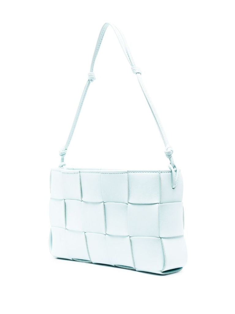 Blue Cassette Leather Shoulder Bag
