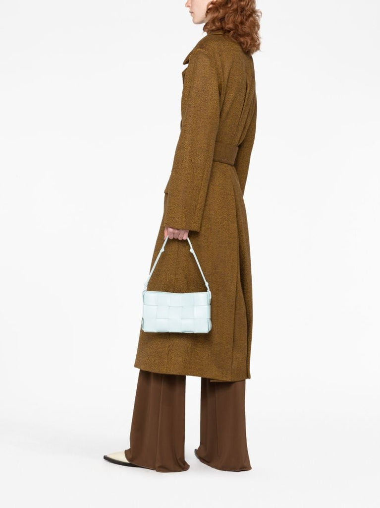 Blue Cassette Leather Shoulder Bag
