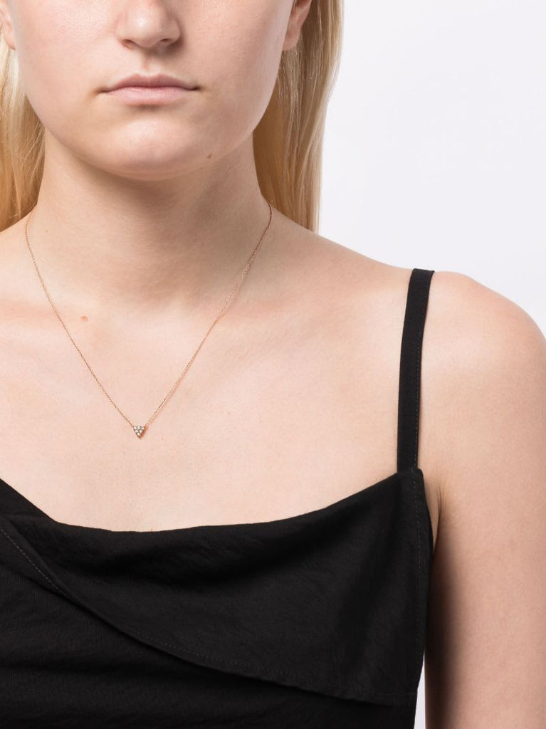 14k Rose Gold Vivian Lily Diamond Necklace