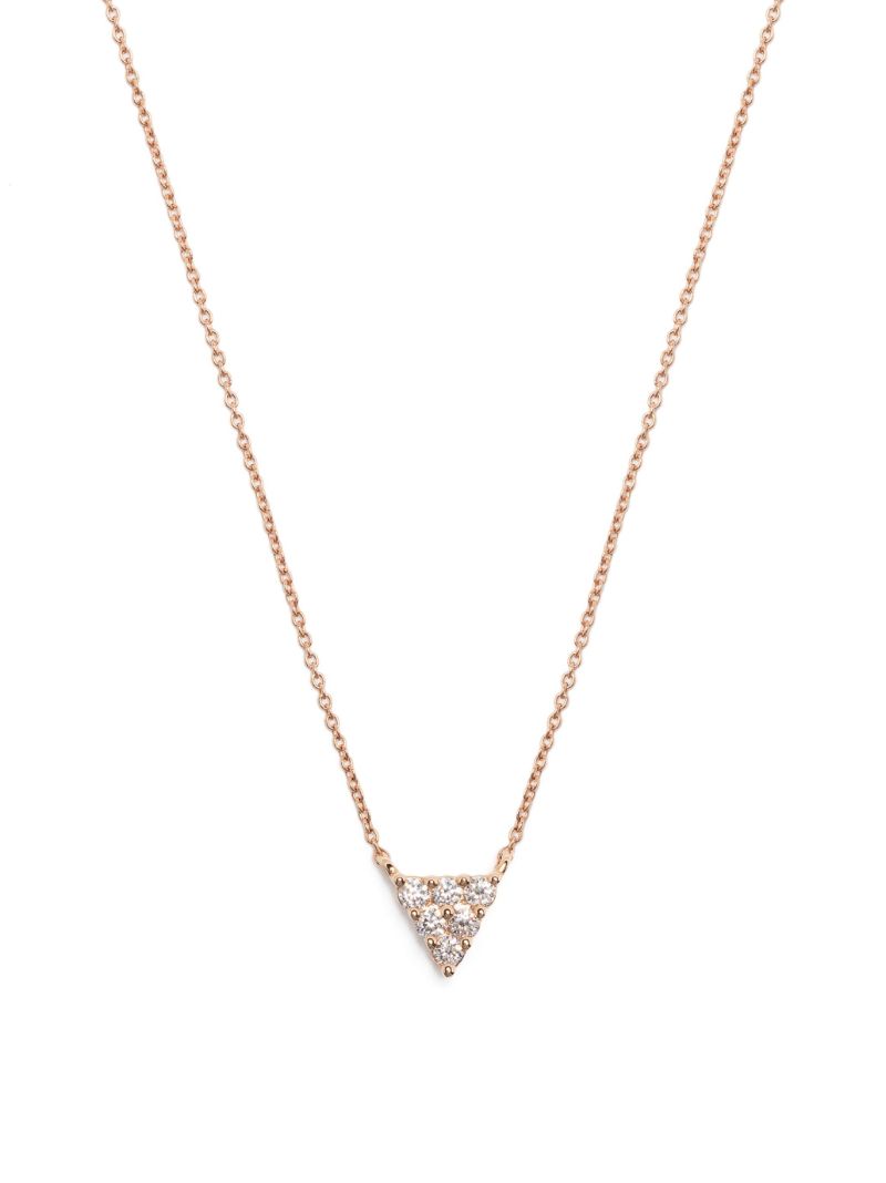 14k Rose Gold Vivian Lily Diamond Necklace
