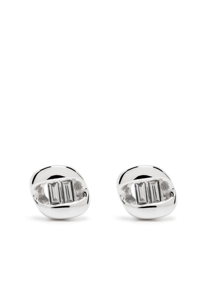 14k White Gold Remi Florence Diamond Stud Earrings