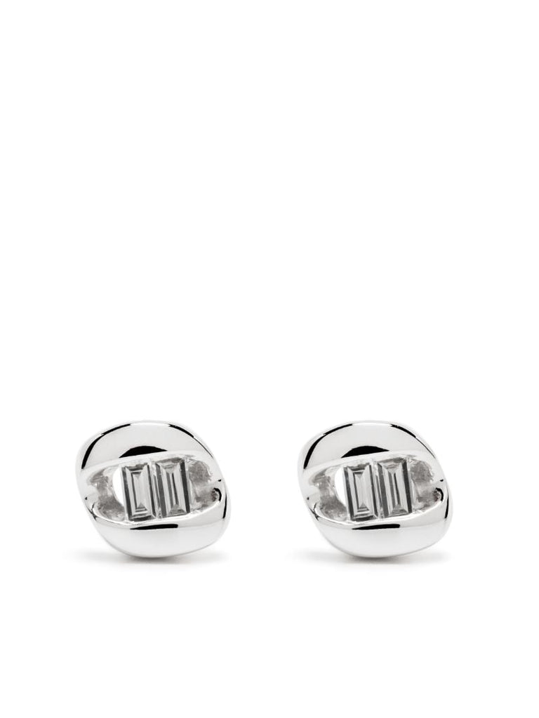 14k White Gold Remi Florence Diamond Stud Earrings