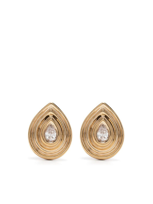14k Yellow Gold Nana Bernice Diamond Teardrop Earrings