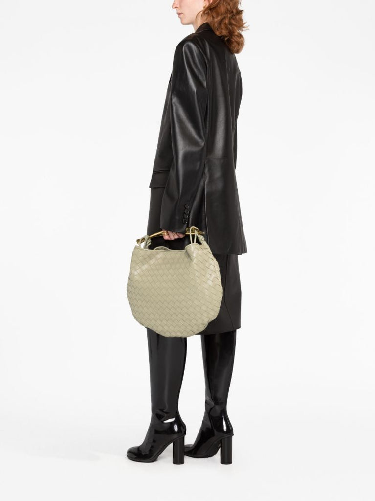 Green Medium Sardine Leather Bag
