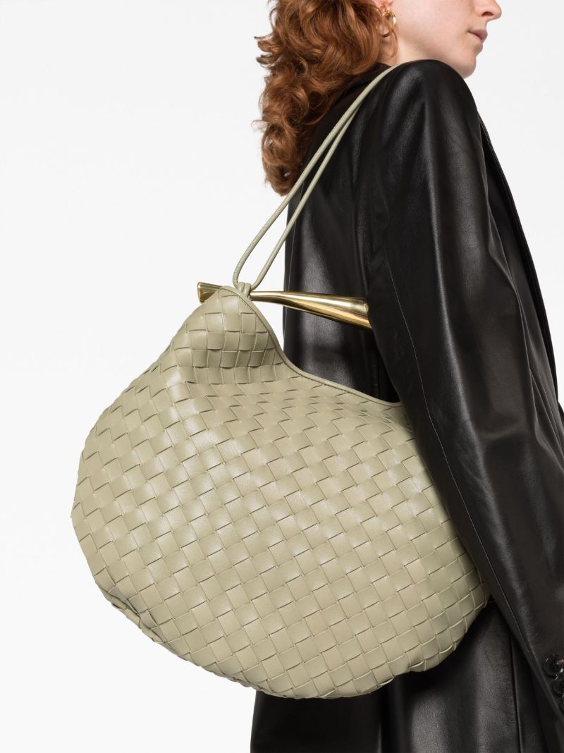Green Medium Sardine Leather Bag