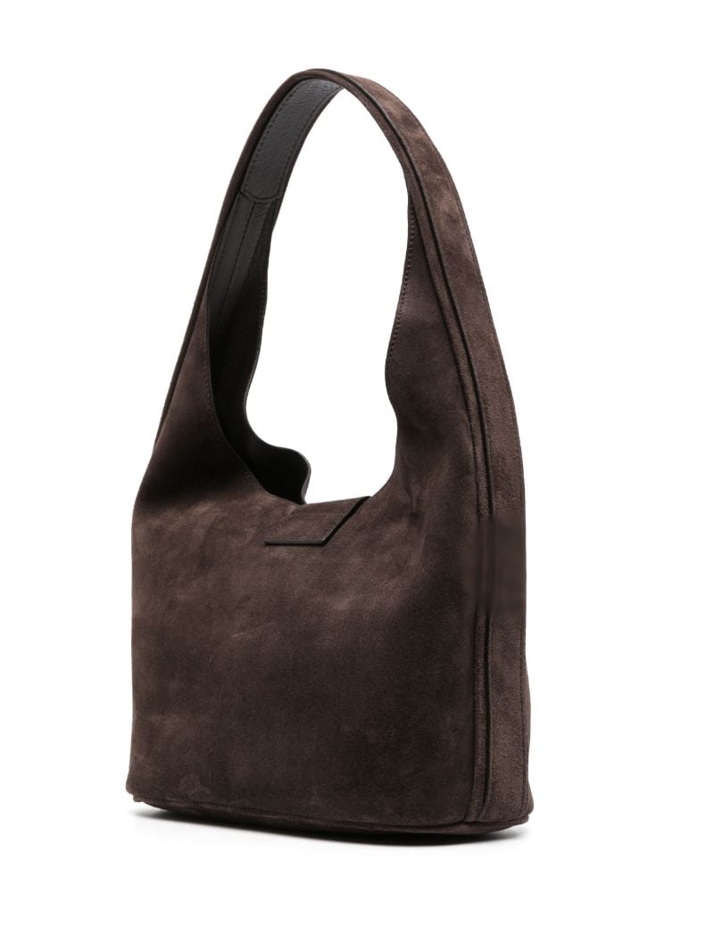 Brown Medium Suede Tote Bag