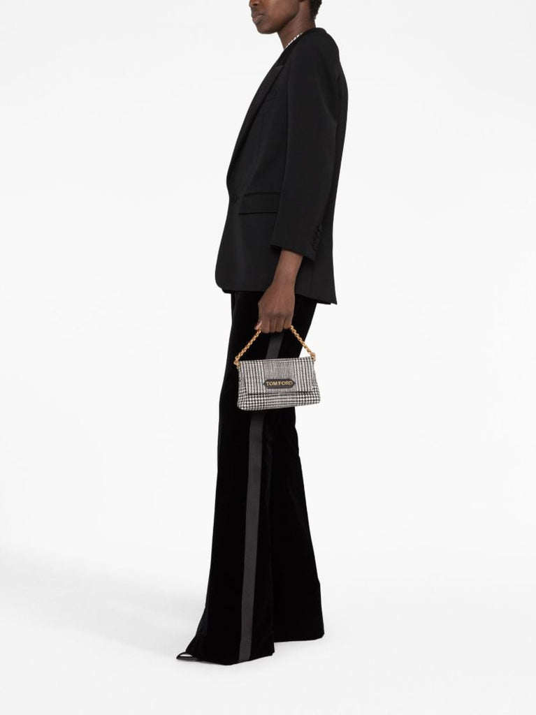 Black Mini Label Tote Bag