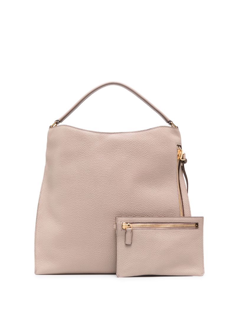 Pink Alix Large Leather Tote Bag