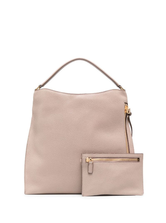 Pink Alix Large Leather Tote Bag