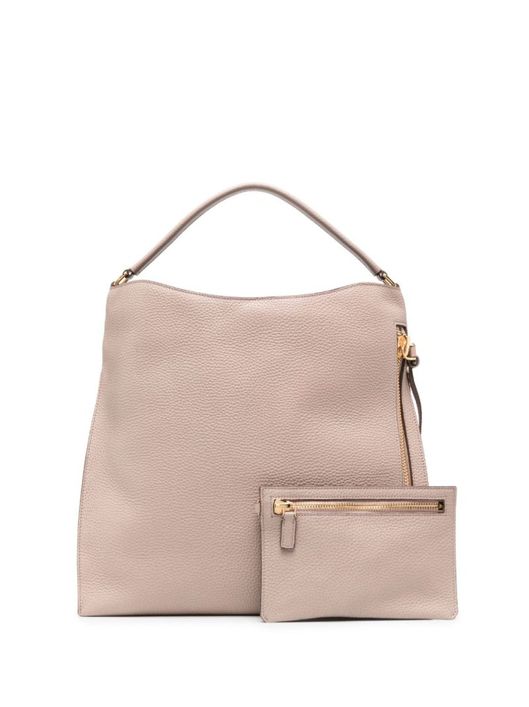 Pink Alix Large Leather Tote Bag