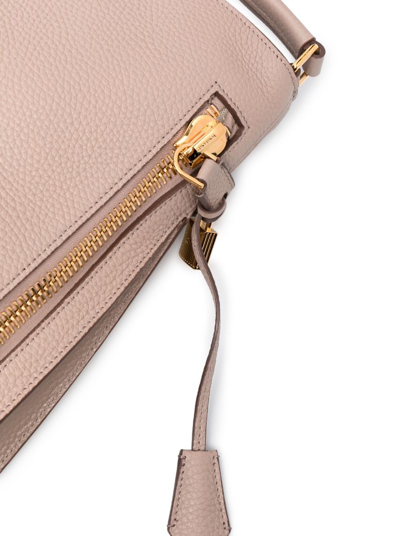 Pink Alix Large Leather Tote Bag