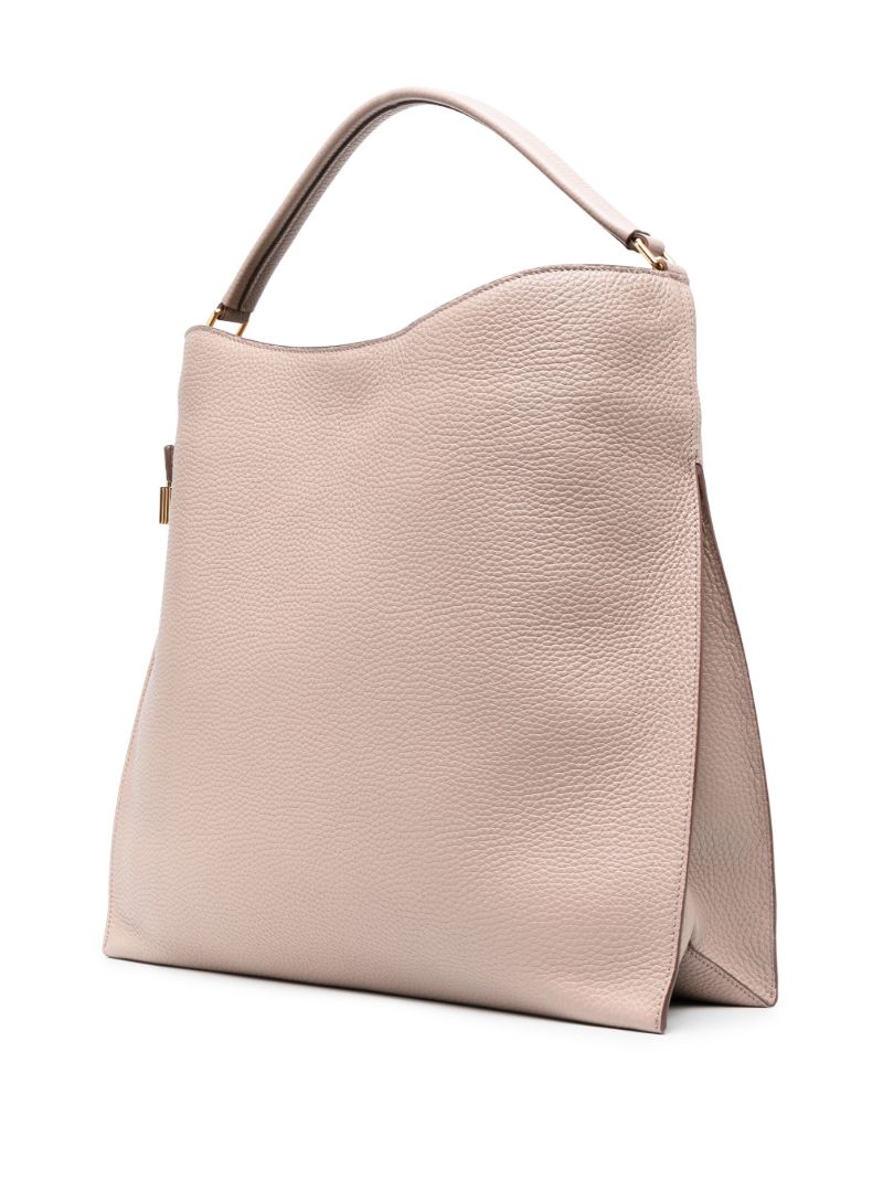 Pink Alix Large Leather Tote Bag