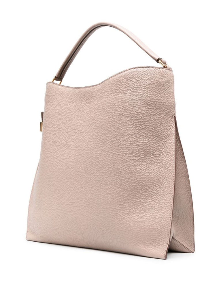 Pink Alix Large Leather Tote Bag