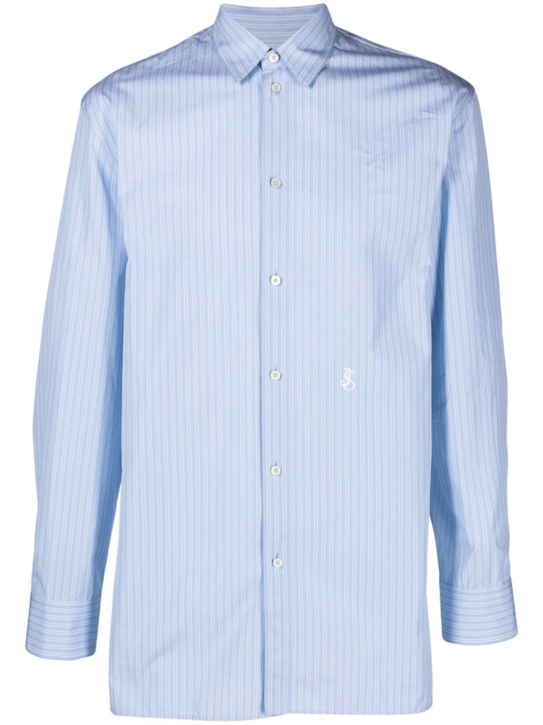 Blue Striped Cotton Shirt