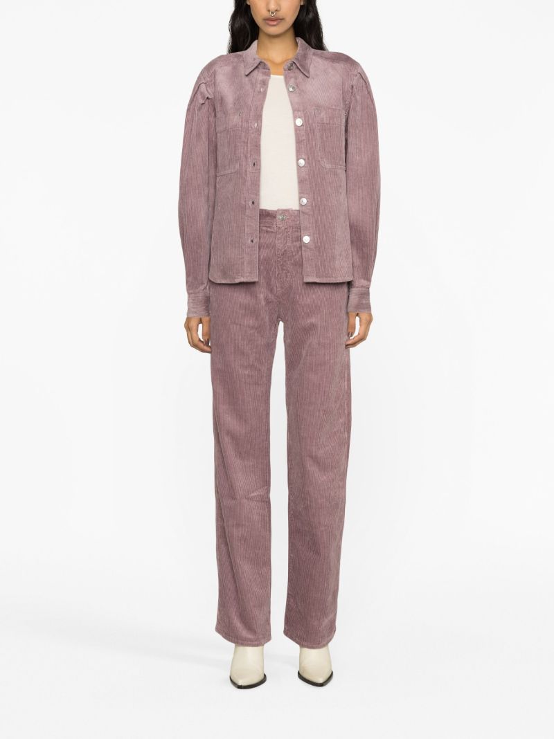 Purple Rwan Corduroy Trousers
