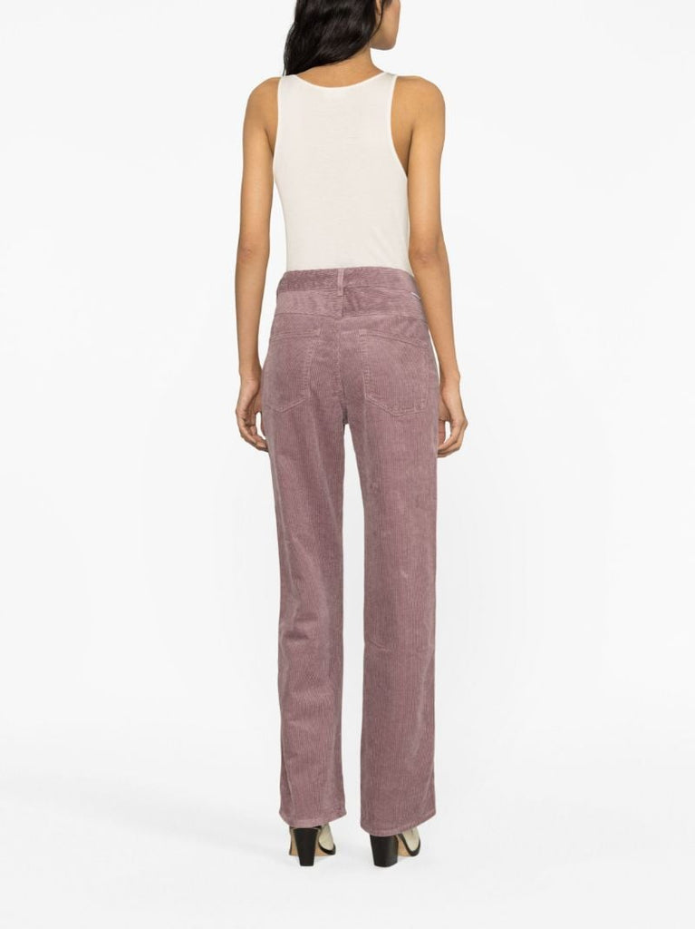 Purple Rwan Corduroy Trousers