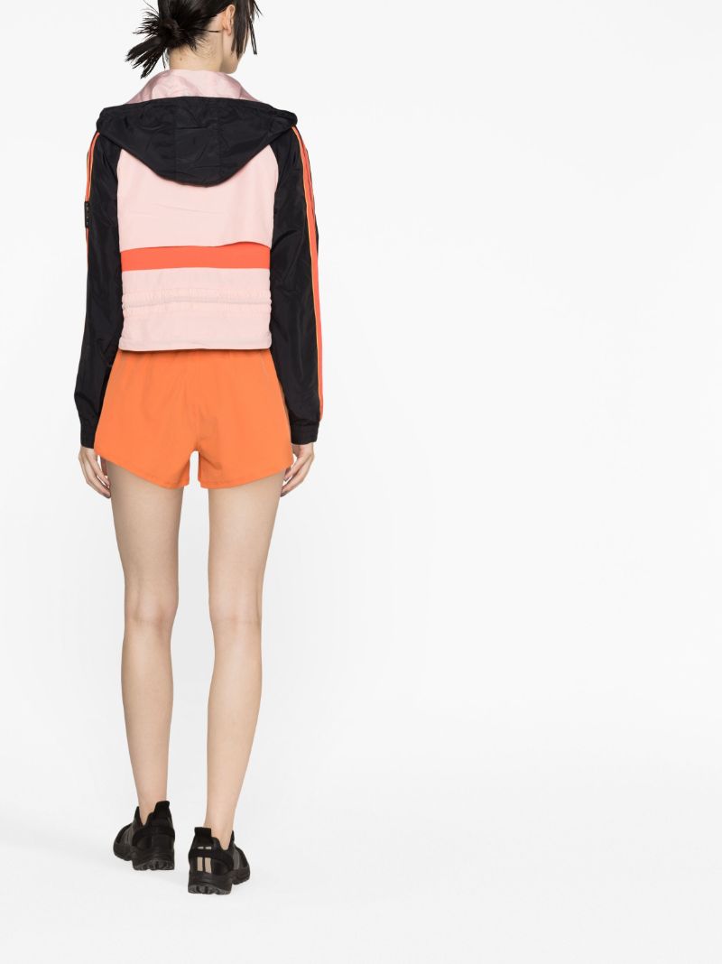 Pink Man Down Cropped Hooded Jacket