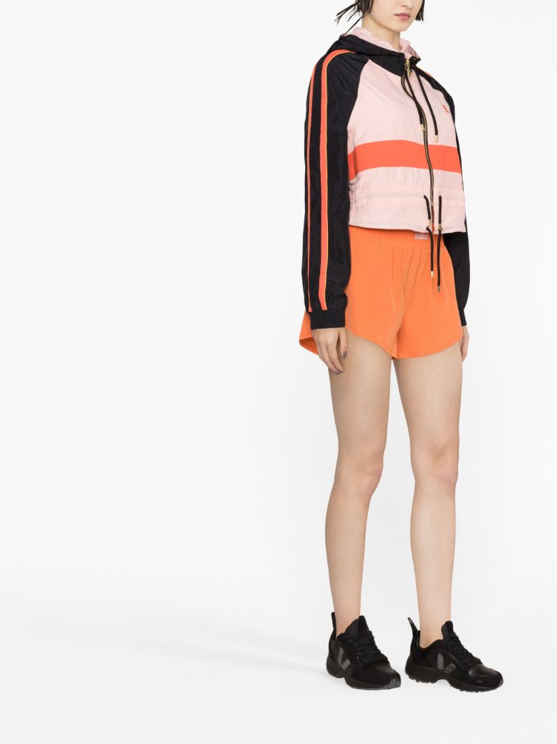 Pink Man Down Cropped Hooded Jacket