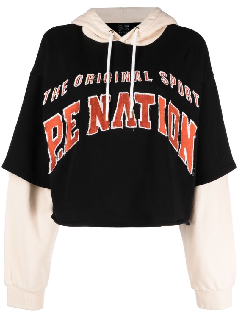 Black Wondergoal Layered Hoodie