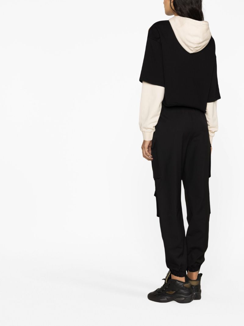 Black Wondergoal Layered Hoodie