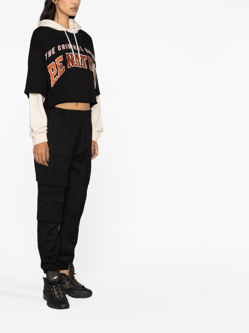 Black Wondergoal Layered Hoodie