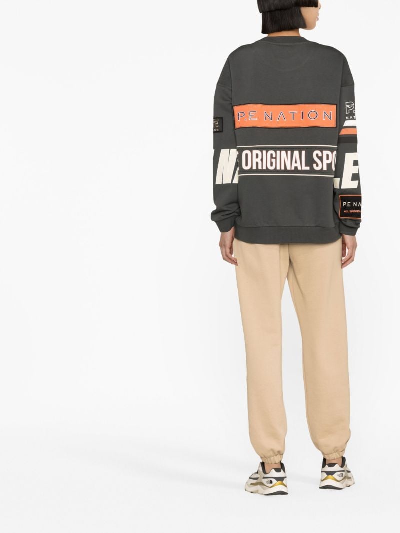 Grey Westbrook Slogan Print Sweatshirt