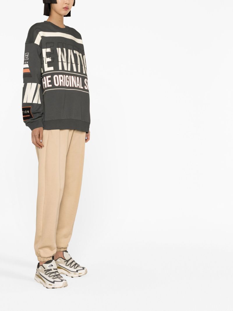 Grey Westbrook Slogan Print Sweatshirt