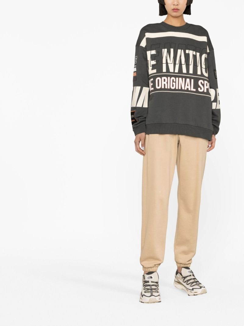 Grey Westbrook Slogan Print Sweatshirt