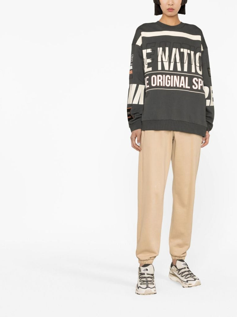 Grey Westbrook Slogan Print Sweatshirt