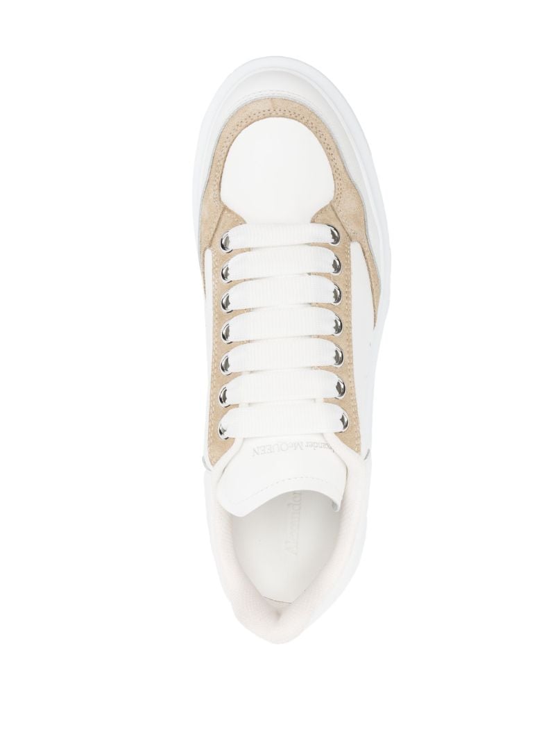 White Lace Up Sneakers