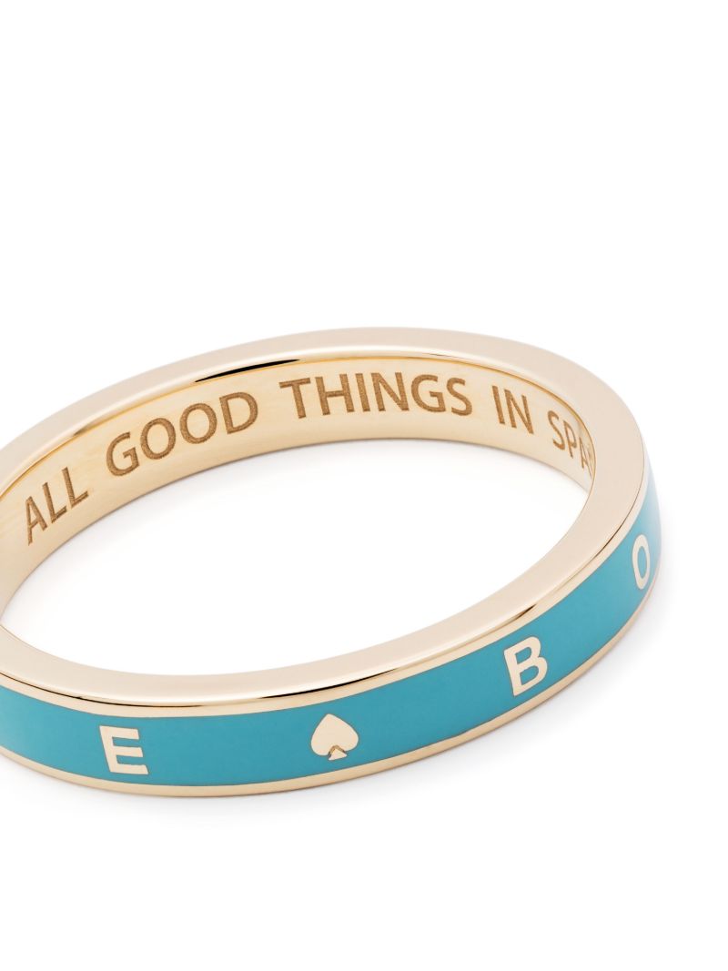 18k Yellow Gold Reverie Aqua Thin Band Ring