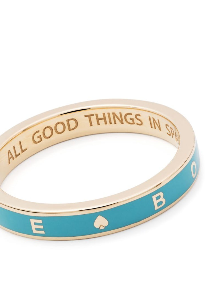 18k Yellow Gold Reverie Aqua Thin Band Ring