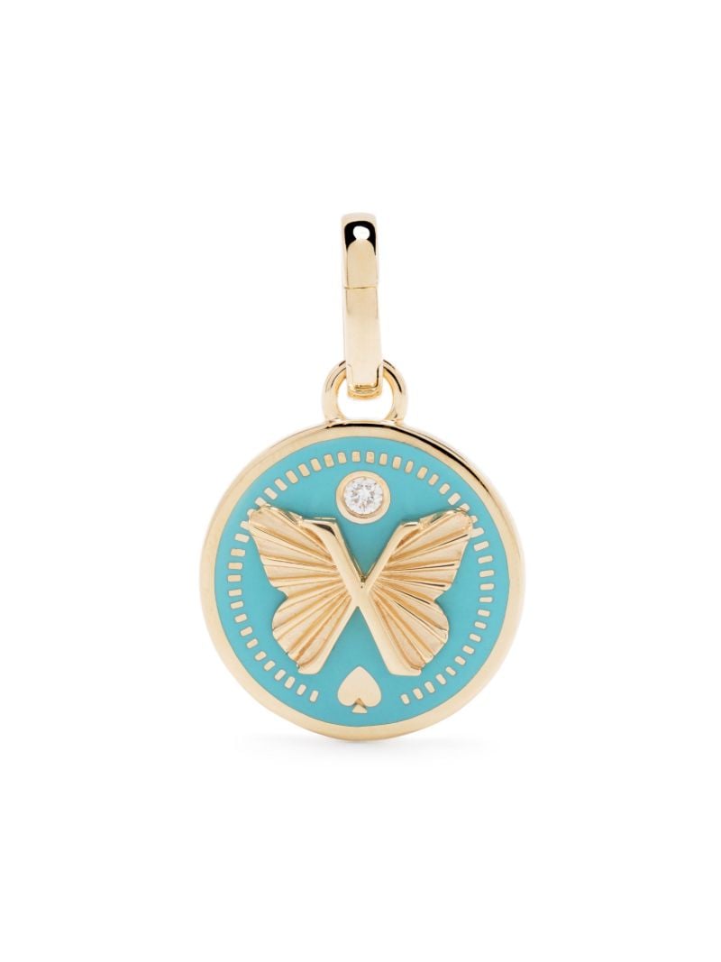 18k Yellow Gold Reverie Aqua Diamond Pendant