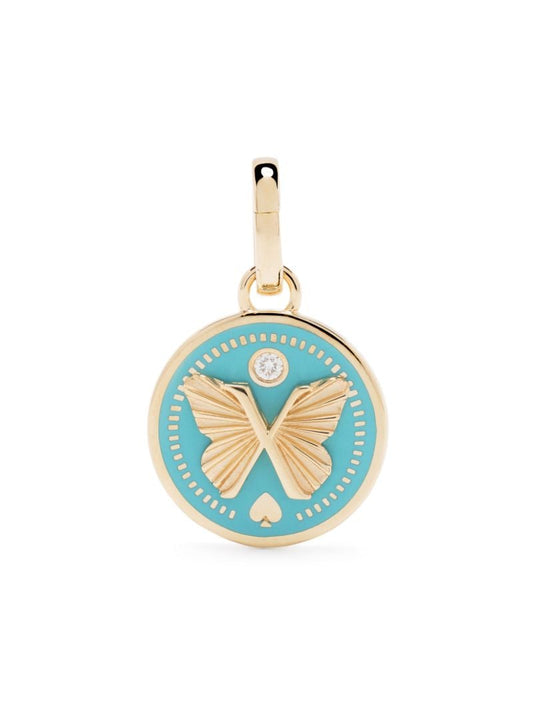 18k Yellow Gold Reverie Aqua Diamond Pendant