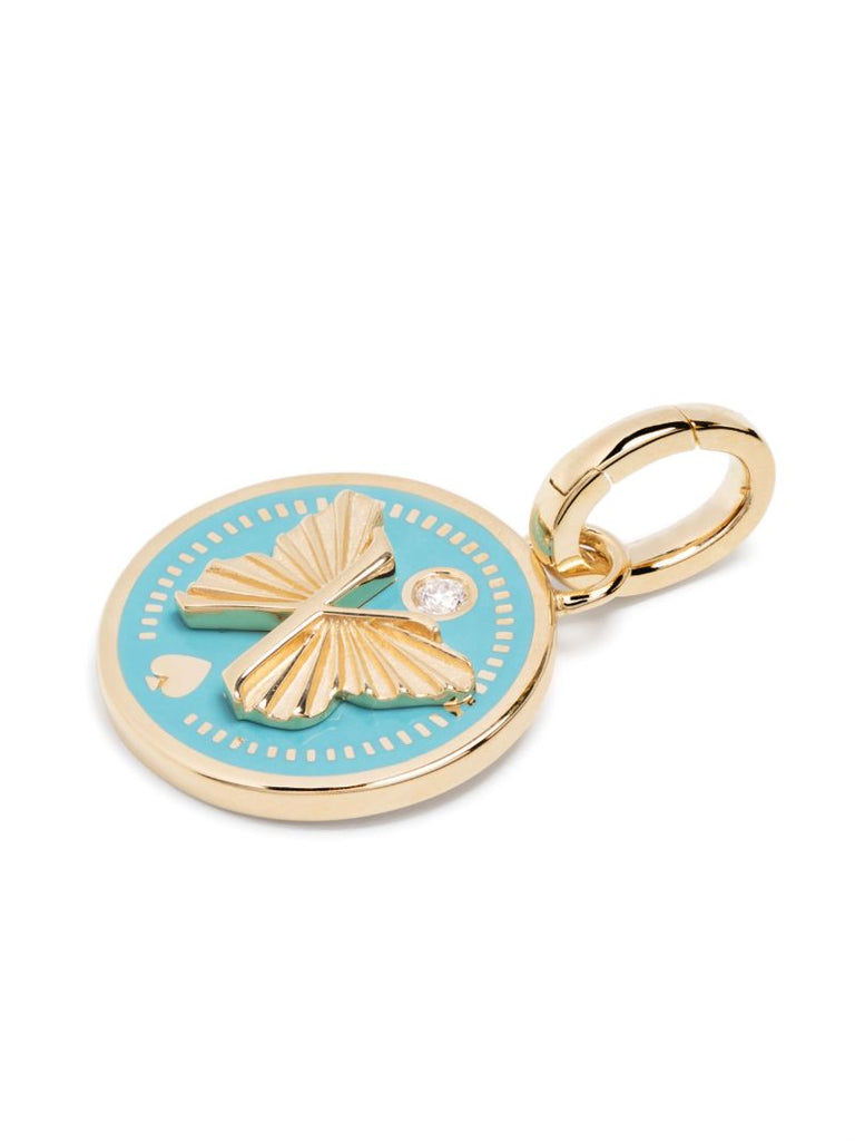 18k Yellow Gold Reverie Aqua Diamond Pendant