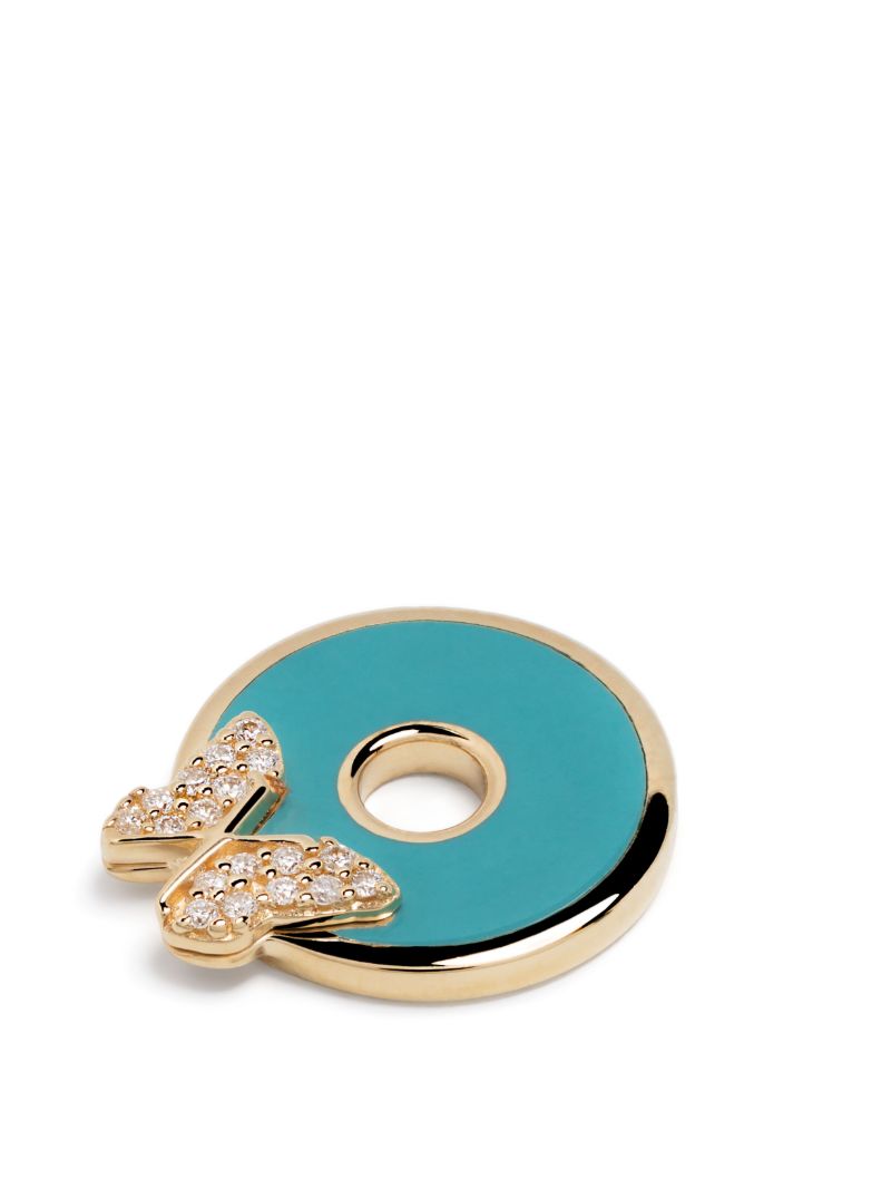 18k Yellow Gold Reverie Diamond Disc Charm