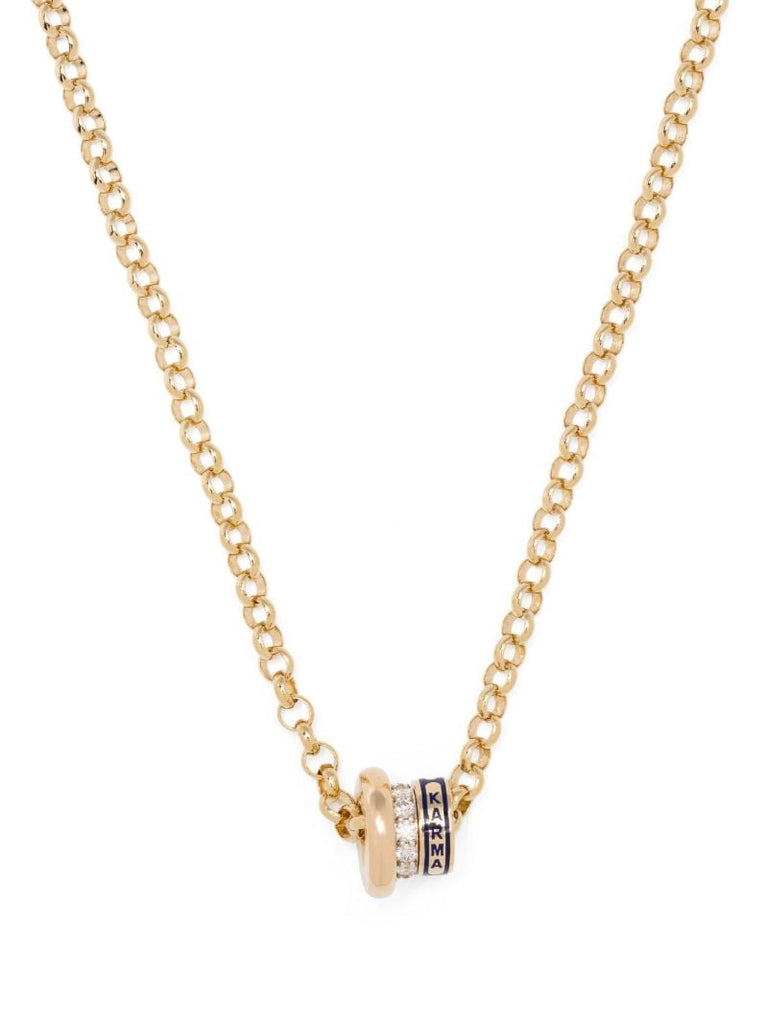 18k Yellow Gold Resilience Heart Beat Diamond Necklace