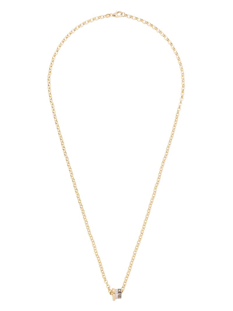 18k Yellow Gold Resilience Heart Beat Diamond Necklace