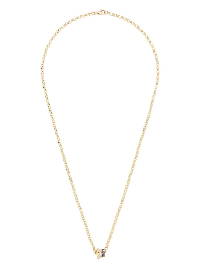 18k Yellow Gold Resilience Heart Beat Diamond Necklace