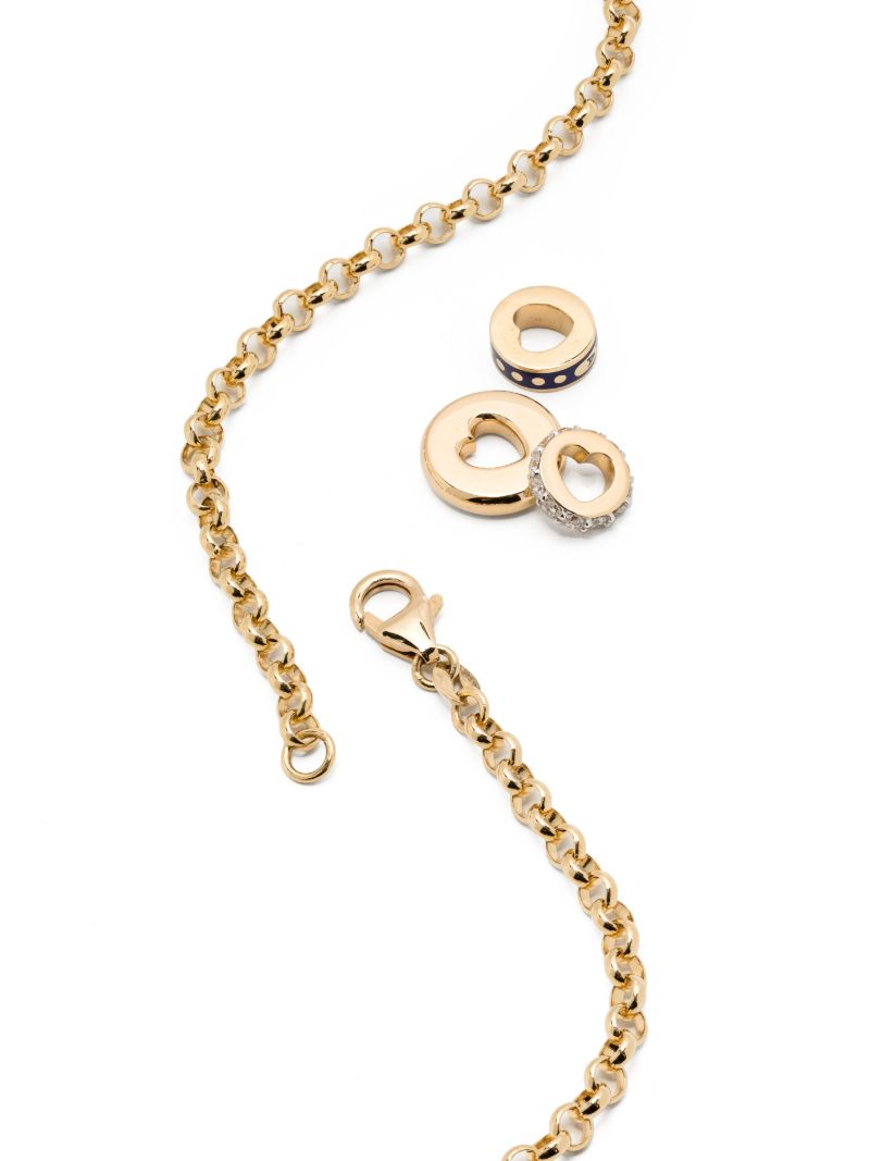 18k Yellow Gold Resilience Heart Beat Diamond Necklace