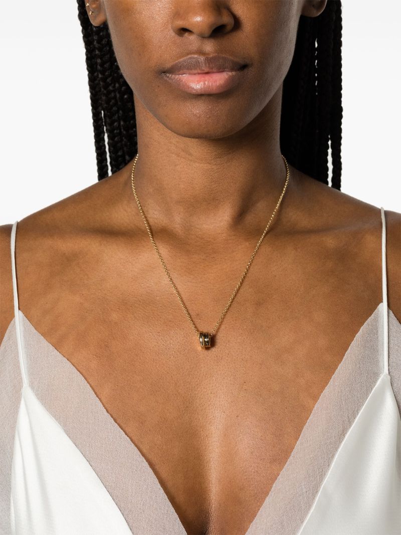 18k Gold True Love and Dream Heart Beat Necklace