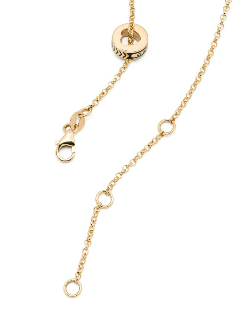 18k Gold True Love and Dream Heart Beat Necklace