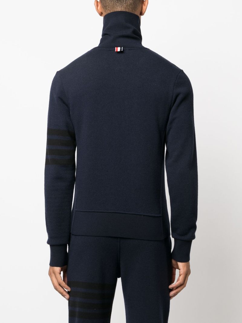 Blue 4-bar Stripe Wool Sweater